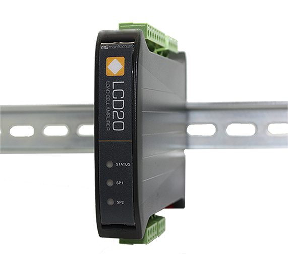 New LCD20 Load Cell and Strain Gauge DIN rail Signal Amplifier from Applied Measurements
