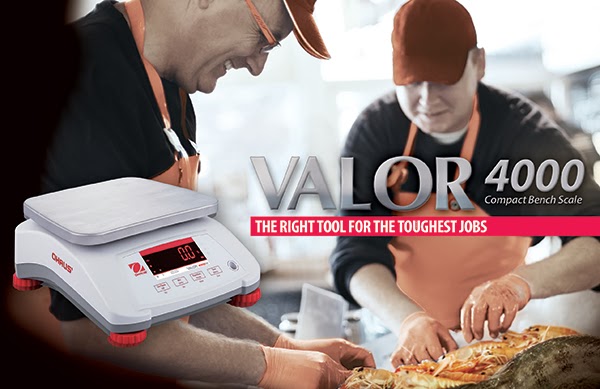 Ohaus is introducing the all New VALOR 4000 Compact Food Scales