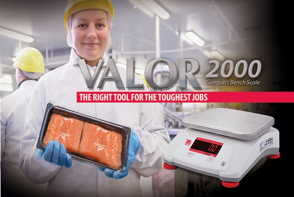 Ohaus is introducing the all New VALOR 2000 Compact Food Scales