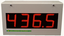 Daylight viewable large digit displays for use in direct sunlight and outdoor applications