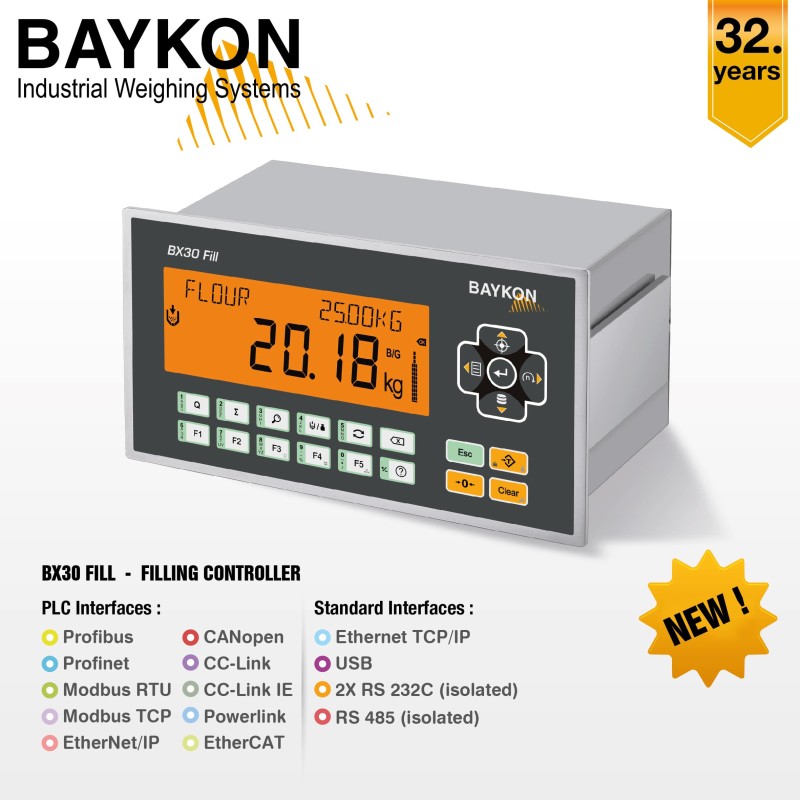 BX30 Fill  -  New Smart Controller for Filling and Packing Machines from BAYKON