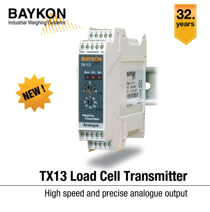 Baykon’s New TX13 Load Cell Transmitter