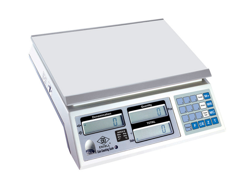 EXCELL Introduces New Coin Counting Scale ACC3
