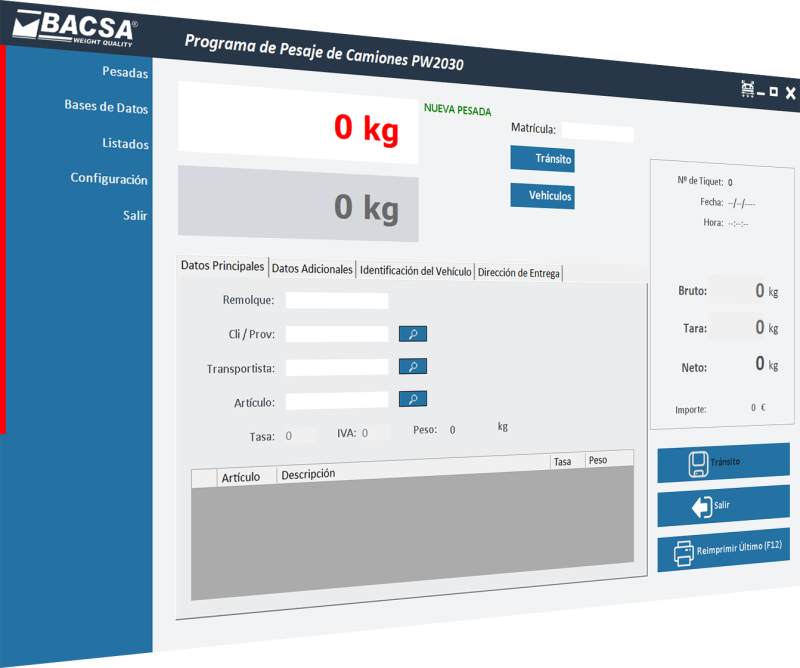 New Multi-Language Truck Scale Management Software PW2030 by BACSA