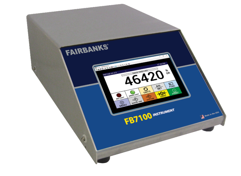 Fairbanks Scales' New FB7100 Line of Vehicle Scale Instruments Improve Efficiency for General, Single-Scale Operations