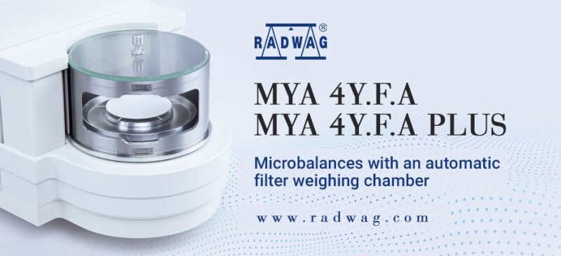 Increase Your Comfort of Filter Weighing with RADWAG's New Ultra-Microbalances and Microbalances