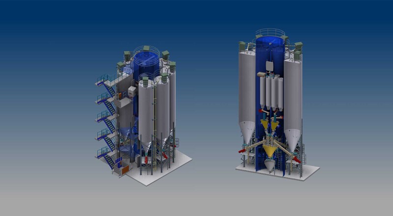 OAS AG Case Study: Our modular silo plant to increase your silo and dosing capacities