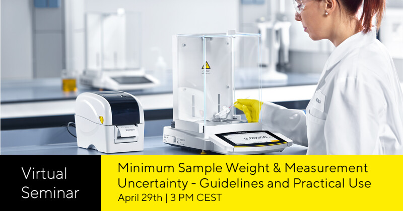 Sartorius Virtual Seminar: Minimum Sample Weight & Measurement Uncertainty - Guidelines and Practical Use