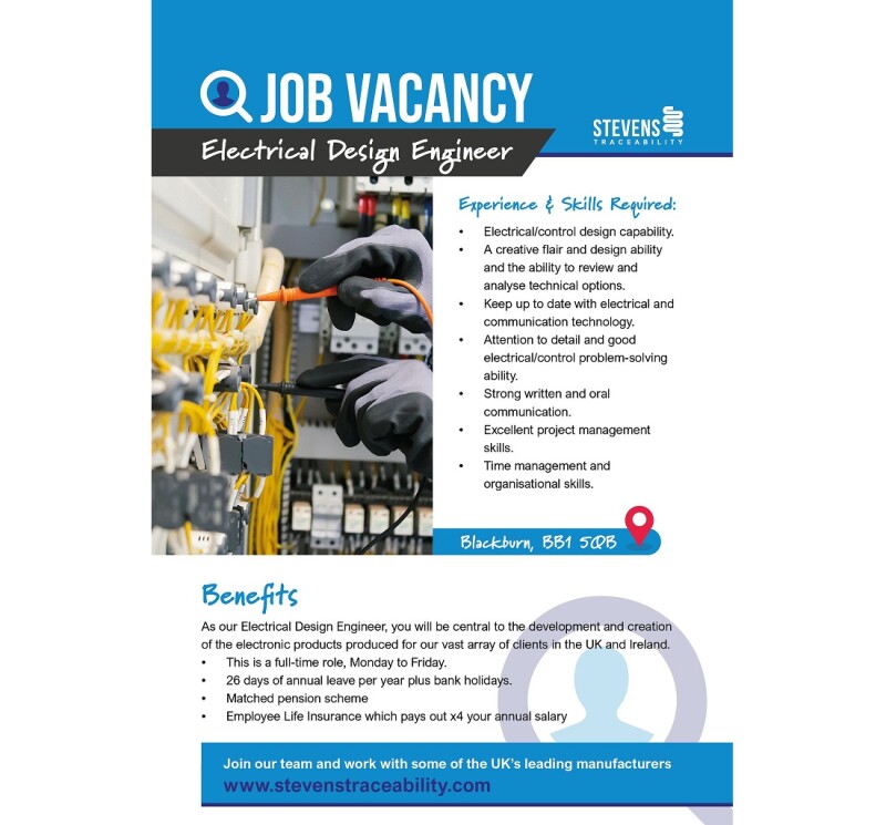 Job Offer By Stevens Traceability Systems - Electrical Design Engineer