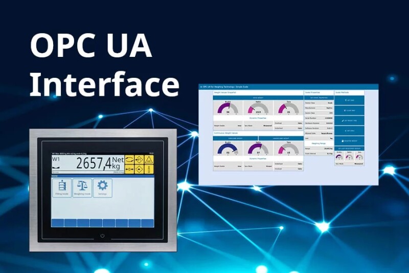 Integrated OPC UA Interface in SysTec IT9 Weighing Terminals