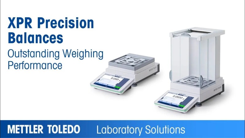 The Newest Generation of METTLER TOLEDO’s XPR Precision Balances