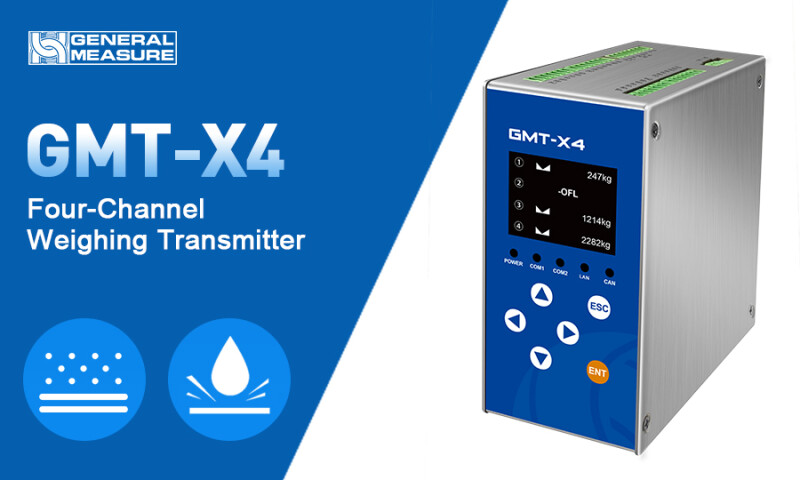 General Measure DIN Rail Mount Four-Channel Weighing Transmitter GMT-X4