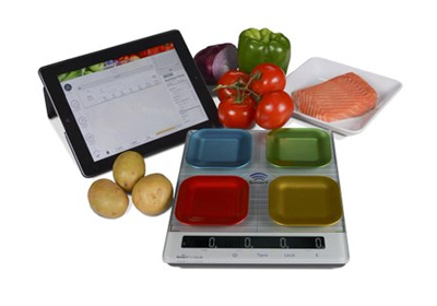 New Smart Diet Scale with four-quadrant technology and Bluetooth® connectivity