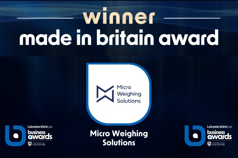 Micro Weighing Solutions Wins "Made in Britain" Award at the Leicestershire Live Business Awards