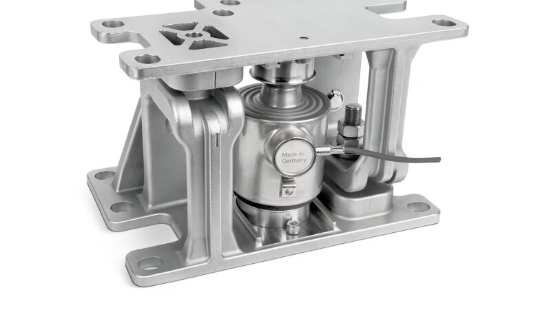 New PR 6003 mounting kit for load cells from Minebea Intec: Silo weighing made easy