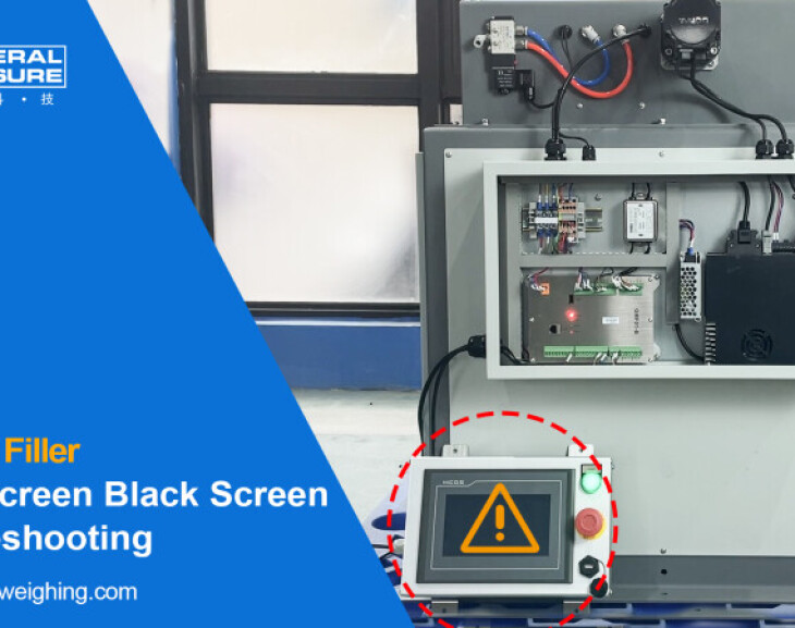 Troubleshooting of General Measure Bagging Scale — Black Screen on Touchscreen