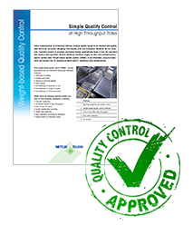 White Paper from Mettler Toledo Explains How to Control Product Quality While Maintaining High Throughput