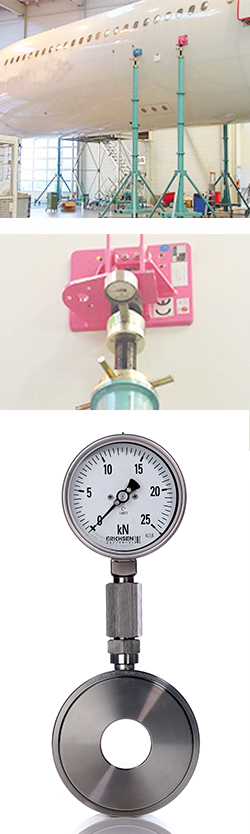 Chatillon Erichsen 343 Maintenance-free Hydraulic Gauges for Aircraft and Aviation